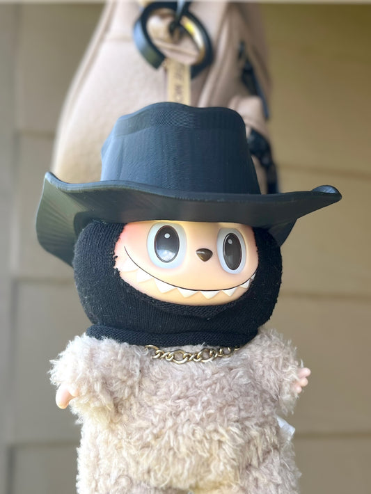 Labubu Cowboy Hat 3D Printed Doll Accessory